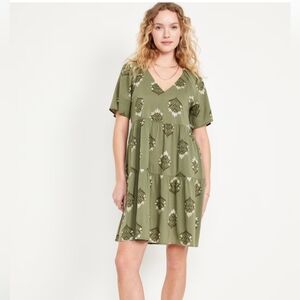 V-neck mini swing dress Old Navy